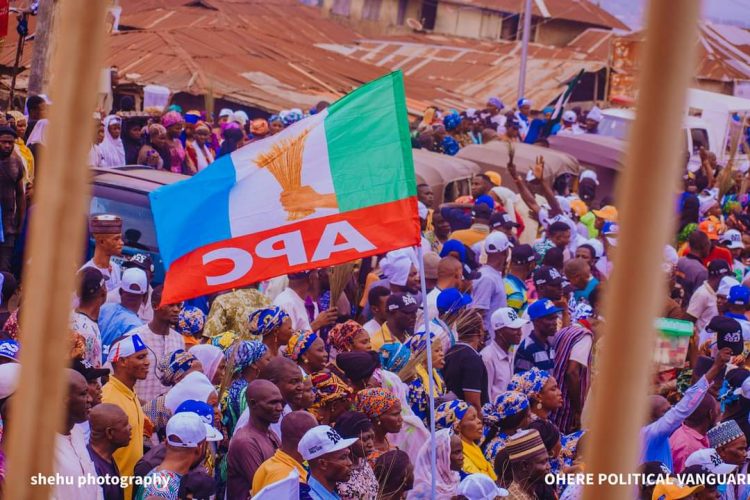 Mammoth crowd as Gov. Bello unveils Senatorial, Reps, Assembly candidates in Kogi State