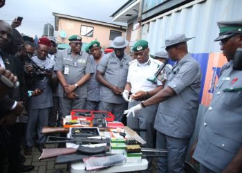 Customs Intercept 31 Firearms Concealed In Sacks Of Charcoal At Lagos Ports
