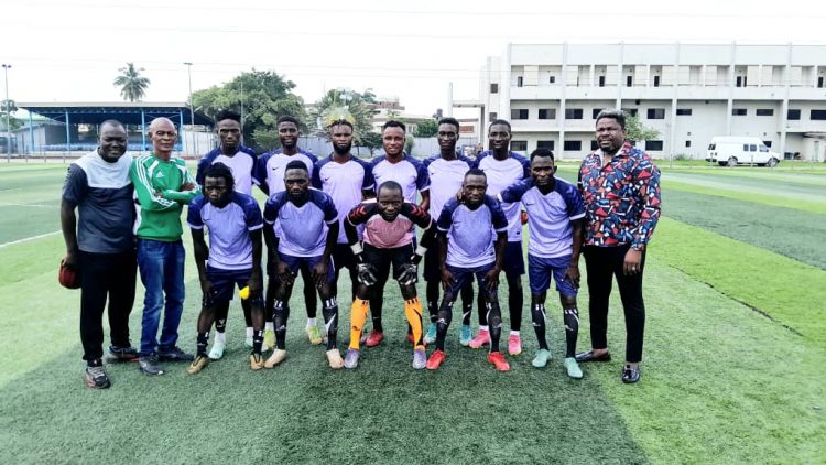 NAGAFF PRESIDENT CONGRATULATES NAGAFF FOOTBALL TEAM
