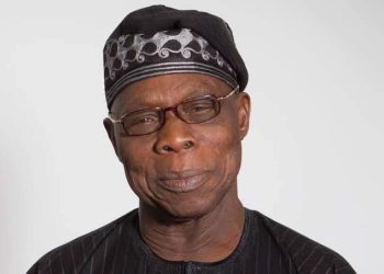 NDIGBOAMAKA FELICITATES CHIEF OLUSEGUN OBASANJO AT 87
