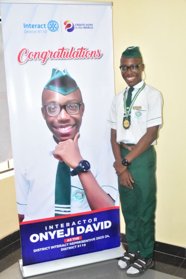 Onyeji David Chimbuchi Named Rotary District Interact Representative