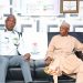 CUSTOMS CG, ADENIYI, HOSTS FORMER CG, MUSTAPHA, AT NIGERIA CUSTOMS HEADQUARTERS