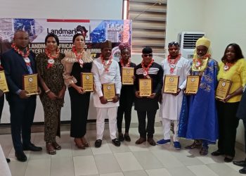 Hon. Ogamba, Fwdr. Azeez Mustapha Bag Landmark Africa Magazine CEOs Awards of Excellence