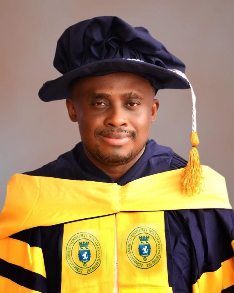 VALENTINE MBAMALU ESQ., CONFERRED WITH HONORARY DOCTORATE DEGREE BY E.A.U.
