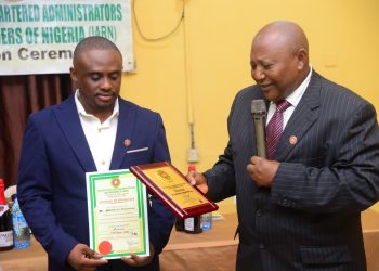 Dr. Mbamalu Inducted as Fellow of the Institute of Chartered Administrators and Researchers of Nigeria