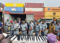 NIGERIA CUSTOMS TINCAN COMMAND INTERCEPTS CONTAINER LADEN WITH FIREARMS, CANNABIS- INFUSED PRODUCTS